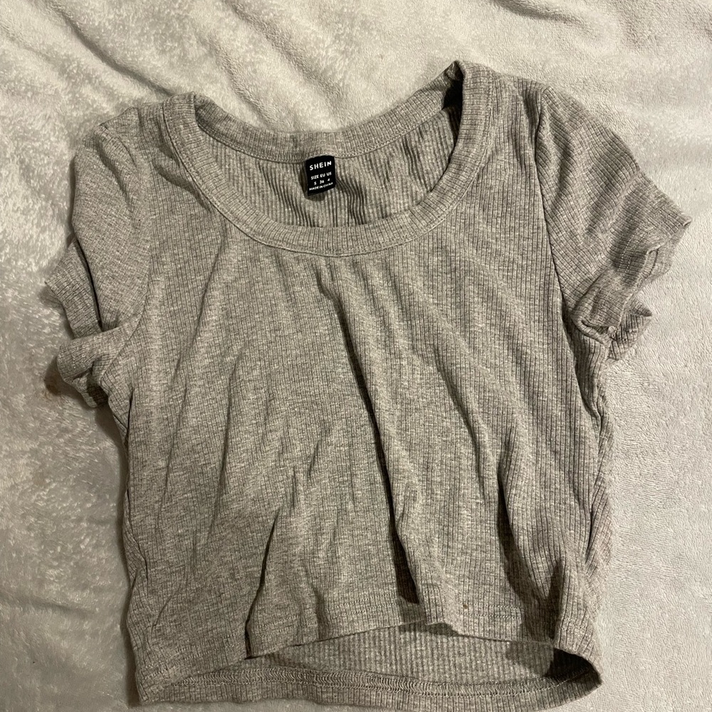 Shein gray shirt